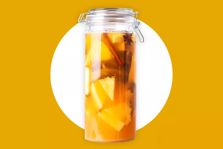tepache in a jar